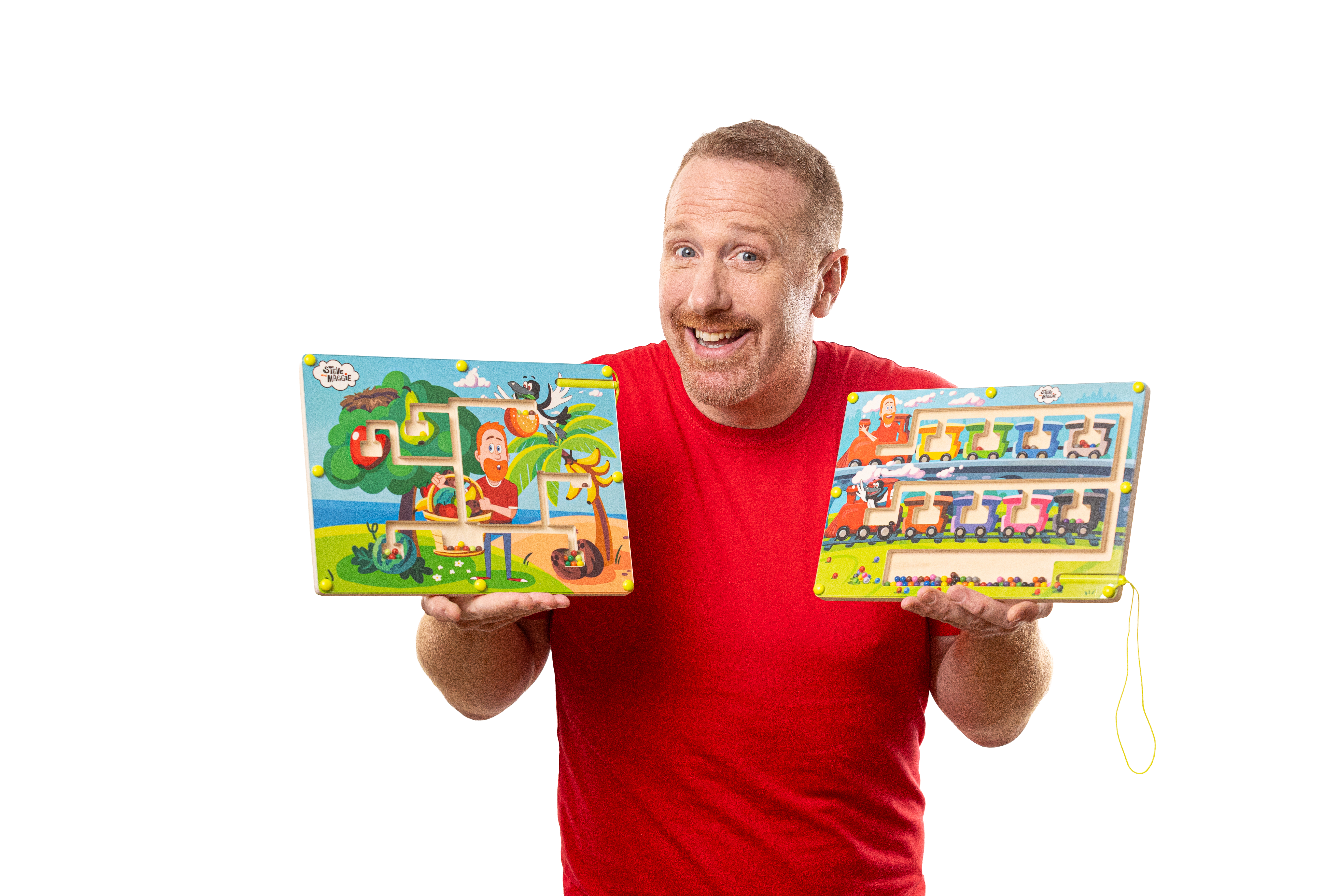 ベイチャレンジセット　マグネトライセット　スタジアムバック Train - Wooden Maze – Steve And Maggie